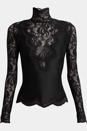 Paco rabanne High-Neck Lace Blouse