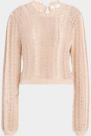 Frame Femme Cable Mix Crewneck Sweater