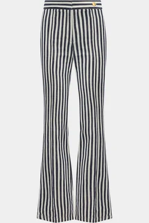 Callas Milano Lola Striped Flare-Leg Pants