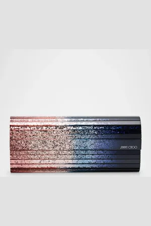 Jimmy Choo Sweetie Triple Degrade Glitter Clutch Bag