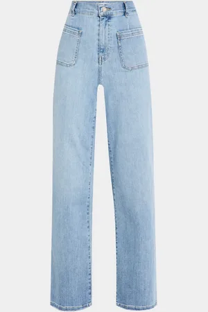 Frame Le Slim Palazzo Bardot Pocket Jeans