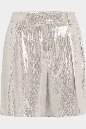 Michael Kors Sequined Pleated Shorts