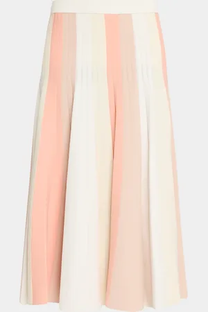3.1 Phillip Lim Color Block Knit Midi Skirt