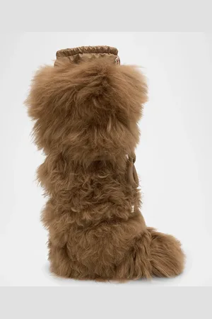 Moncler Gaia Shaggy Shearling Tall Snow Boots