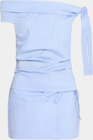 SIR Lori Pinstripe Off-The-Shoulder Top