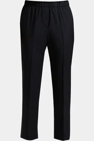 PESERICO SIGN Cropped Chain-Trim Straight Pants