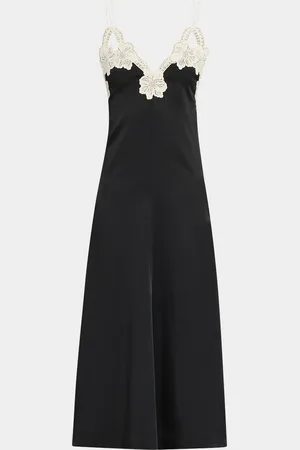 Jil Sander Floral Embroidered Midi Dress