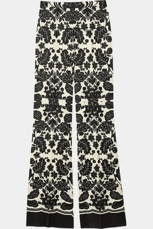 Sandro Perel Floral Satin Pants