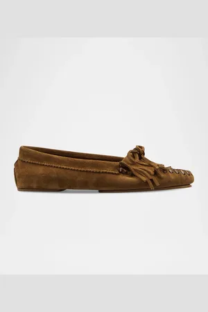 PARIS TEXAS Indiana Suede Fringe Mocassin Loafers