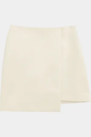 By Malene Birger Raye Asymmetric A-Line Mini Skirt