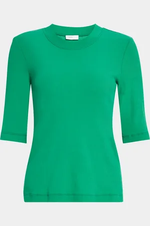 ROSETTA GETTY Cropped Sleeve T-Shirt