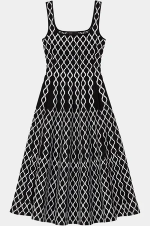 Maje Russely Jacquard Knit Mini Dress