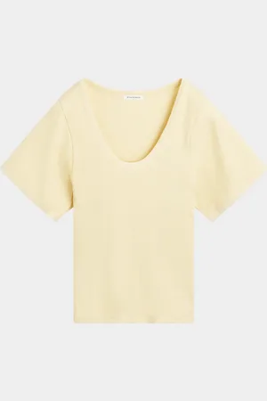 By Malene Birger Lunai Ribbed Scoop-Neck T-Shirt