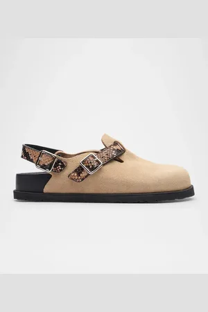 Birkenstock Tokio Mixed Leather Slingback Mules