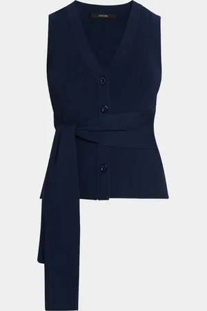 Toccin Collins Sleeveless Knit Tie-Front Vest