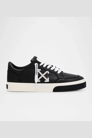OFF-WHITE Vulcanized Leather Low-Top Sneakers