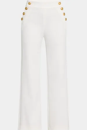 ALICE+OLIVIA Narin High-Rise Buttoned Pants