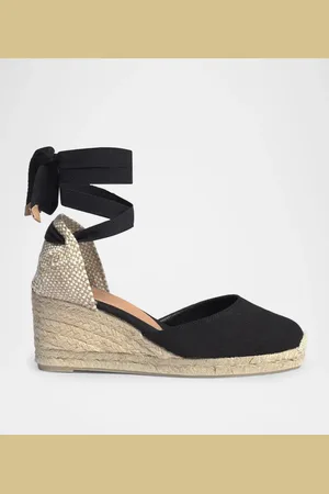 Castaner Carina Canvas Ankle-Tie Wedge Espadrilles