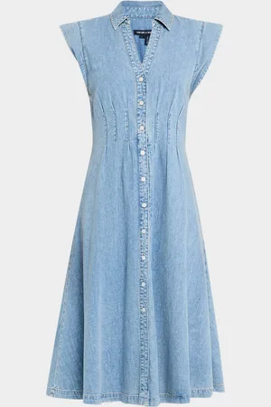 VERONICA BEARD Ruben Button-Front Midi Dress