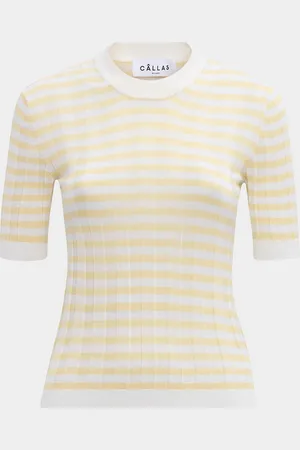 Callas Milano Deeda Striped Ribbed Pullover