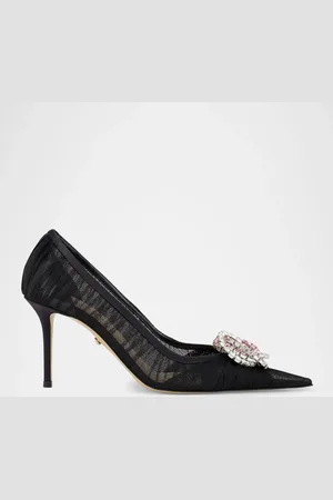 Mach & Mach Galaxy Ruched Bicolor Crystal Ornament Pumps