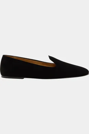 The Row Tippi Suede Leather Loafers