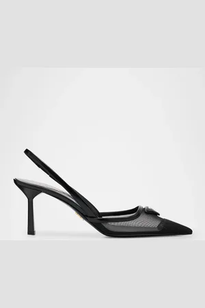 Prada Rete Nylon Mesh Slingback Pumps