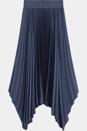 Joseph Ade Pleated Handkerchief Maxi Skirt