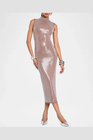 Retrofete Dove Sequined Midi Dress