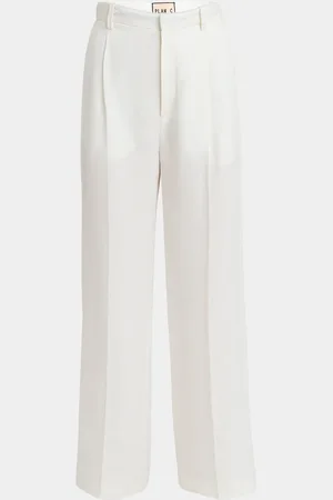 Plan C Pleated Wide-Leg Linen Trousers