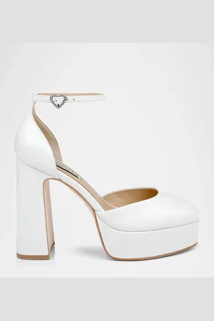 Badgley Mischka Jayda Ankle-Strap Platform Pumps