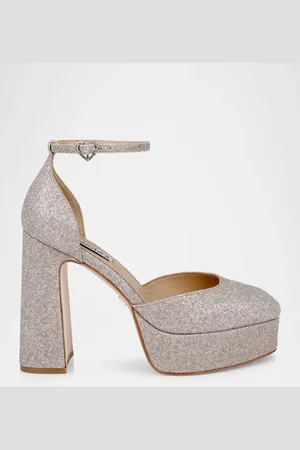 Badgley Mischka Jayda Ankle-Strap Platform Pumps