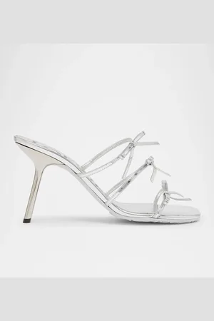 Loewe Petal Metallic Bows Slide Sandals