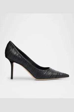 Jimmy Choo Love 85mm Pleated Leather Pumps