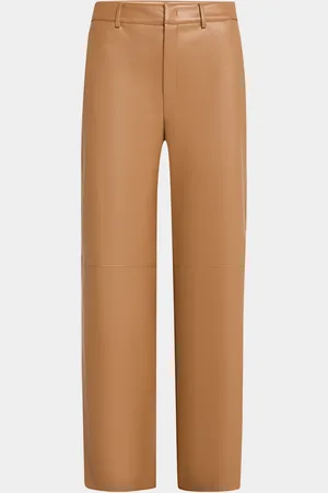 Max Mara Storia Faux Leather Wide-Leg Pants