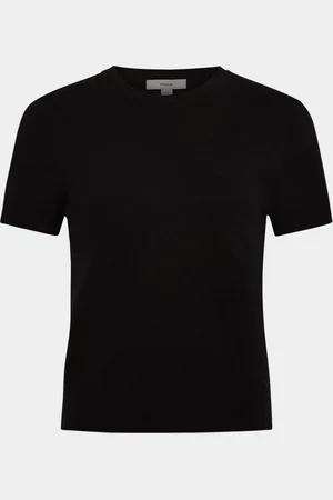 Vince Short-Sleeve Cashmere-Blend Tee