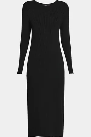 Max Mara Tuono Long Sleeve Viscose-Blend Dress
