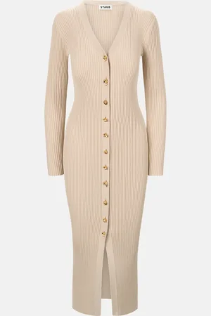 Staud Shoko Ribbed Sweater Dress