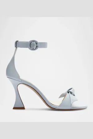ALEXANDRE BIRMAN Clarita Knot Ankle-Strap Leather Sandals