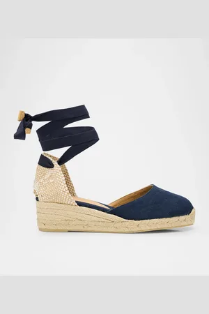 Castaner Carina Canvas Ankle-Tie Wedge Espadrilles