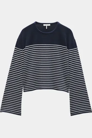 RAG&BONE The Knit Stripe Boxy Long-Sleeve Tee