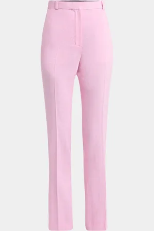 VERSACE Responsible Viscose-Silk Malfile Straight-Leg Pants