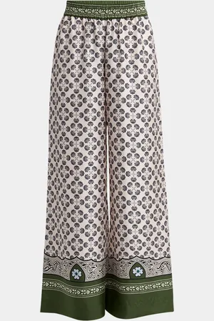 La DoubleJ Silk-Twill Wide-Leg Palazzo Pants