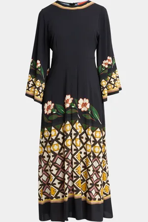 La DoubleJ Sorella Flare-Sleeve Midi Dress