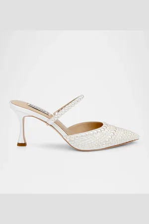 Badgley Mischka Duchess Pointed Pearly Mule Pumps