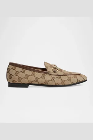 Gucci GG Canvas Flat Loafers