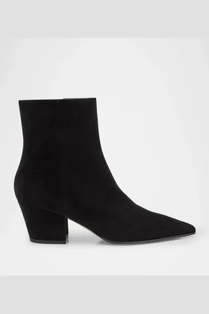 Gianvito Rossi Keinna Suede Zip Ankle Boots