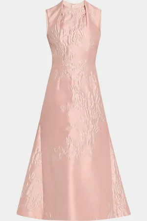 EMILIA WICKSTEAD Kissa Floral Brocade Sleeveless Midi Dress