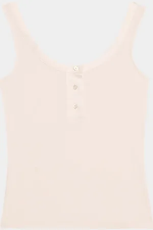 Frame The Satin Trim Tank Top