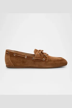 Stuart Weitzman Tinsley Suede Boat Loafers